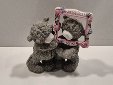 ME TO YOU BEAR FIGURINE PRETTY AS A PICTURE  UNBOXED EXTREMELY RARE MUM 