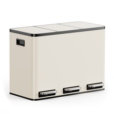 Cream Recycling Kitchen Bin