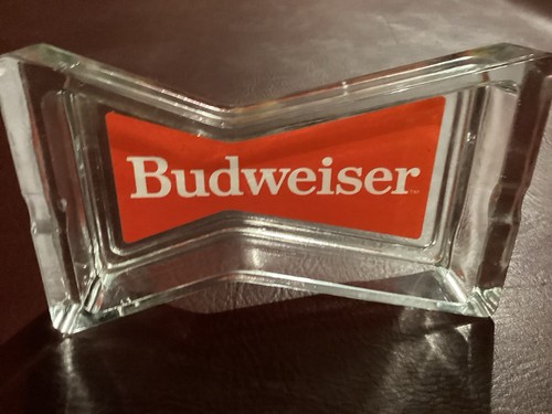Budweiser ash tray glass - budweiser,