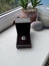 14ct White Gold Aquamarine 0.45ct Diamond Le Vian Ring RRP £4,750