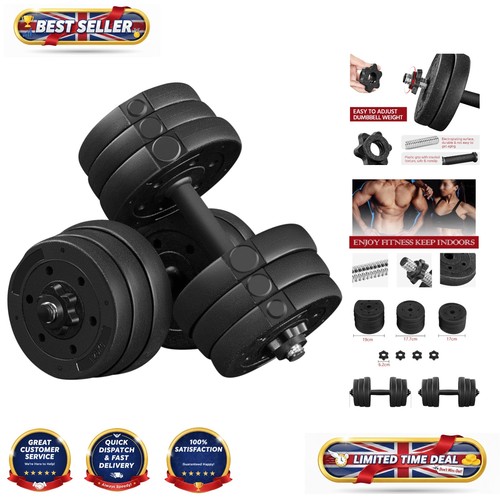 Adjustable 20kg dumbbell set - dumbbell,