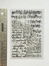 Clear rubber stamp music