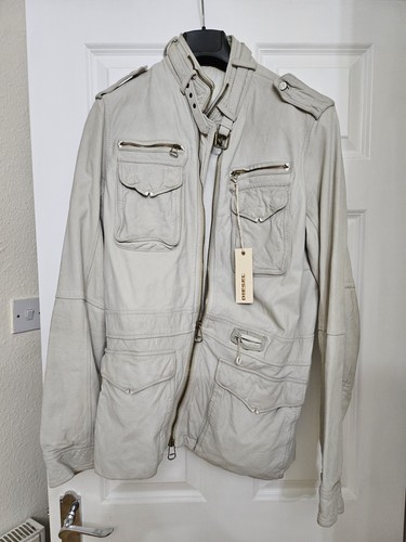 Diesel leather jacket men - leather, men's
