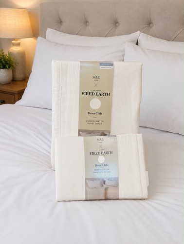 Fired earth duvet cover - m&s,