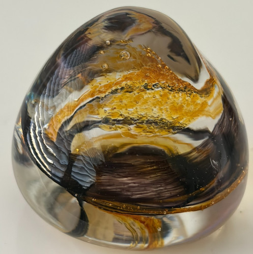 Caithness gold glass - , pebble