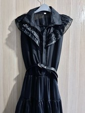 Wednesday Addams Netflix Rave’n Dance Scene Black Dress L Cosplay Costume