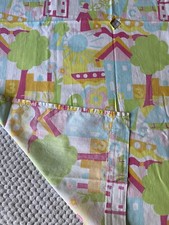 Vintage Fabric 1980s Cotton 125 X 77cm Nursery Alphabet Used Sewing Bee Crafts