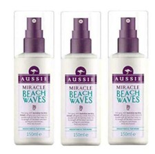 Aussie Miracle Beach Waves Hair Spray, 150 ml x 3