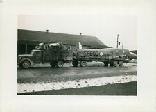 WW2 Avro Anson Aircraft On Trailer Yarmouth Airfield Nova Scotia 4 x 2.75 inch