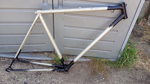 Old raleigh steel bike frame - steel,