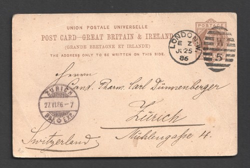 Postal stationery - qv,