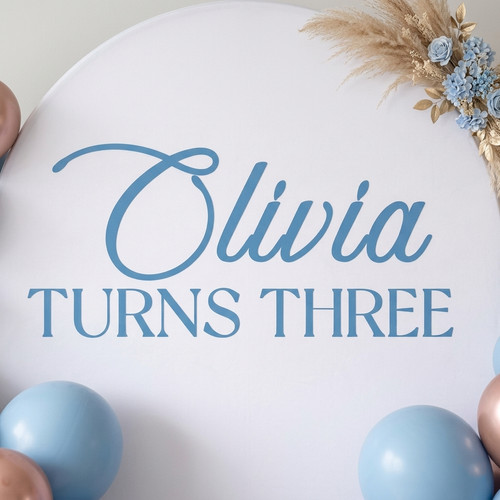 Personalised birthday backdrop - personalised,