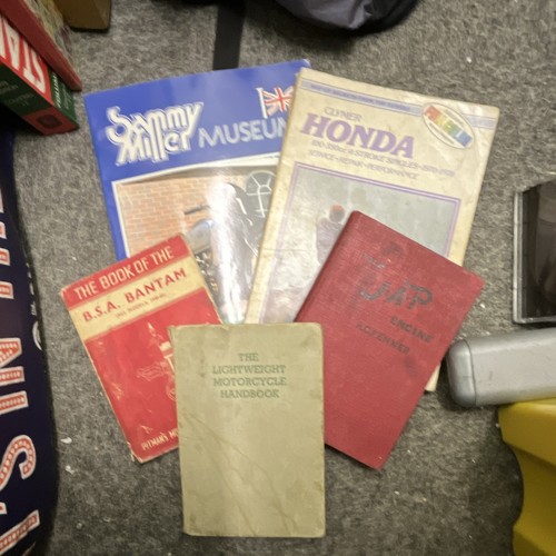 Vintage motorcycle books - motorcycle,