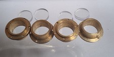 A1 Models Round Brass Bolted Porthole Windows 4 Pack. 8mm Dia. With Glazing