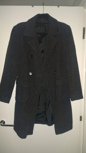 Grey benetton winter coat size - grey,