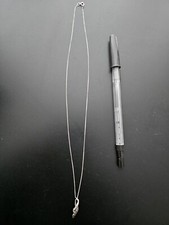 9ct White Gold Lady Infinity Necklace With Black And White Pendant Diamond