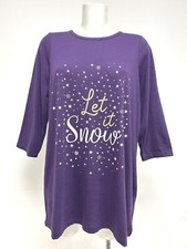 Ex Love Yours Longline Christmas T-Shirt size 16 18 20 22/24 26/28 30/32 38/40