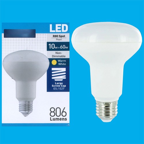 10w r80 led - 10w(=60w), pearl