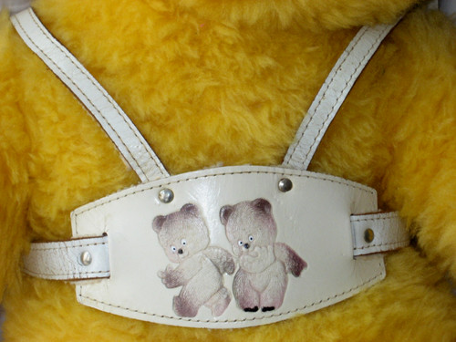 Vintage leather pram harness - leather,