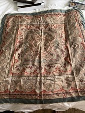 Vintage Jacquard Silk Scarf