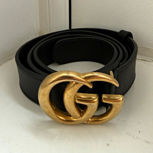 Gucci marmont black leather - marmont,