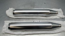 Harley Davidson Softail Exhaust Silencers One Pair Of Mufflers Catalyst 64900458