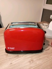 Red russell hobbs toaster and kettle set