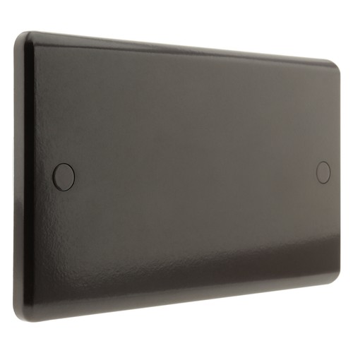 Dark brown blanking plate - brown, 2