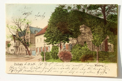 34913 postcard oschatz houses - 34913,