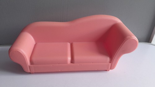 Vintage steffi doll pink sofa - doll,