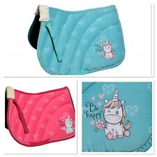 UNICORN SADDLE PAD PINK & BLUE