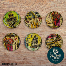 Handmade Fabric Buttons Tarot