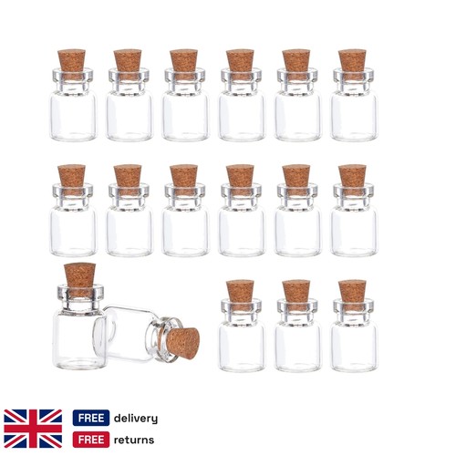 Small glass bottles - bottles, 20pcs