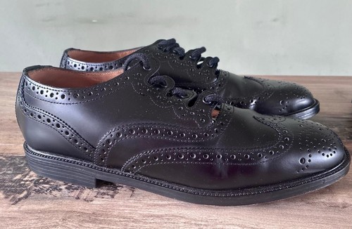 Black leather ghillie brogues - leather,
