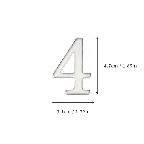 5x3cm stainless steel door - steel,