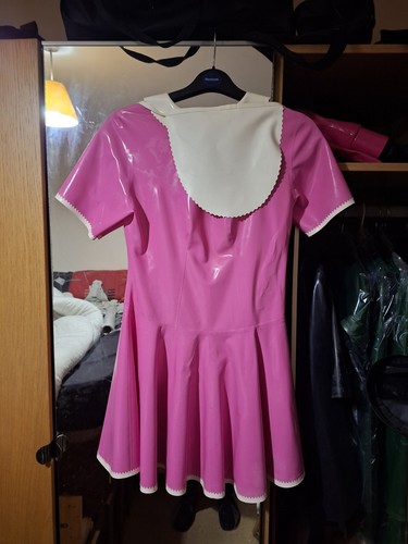 Women latex maid uniform - latex,