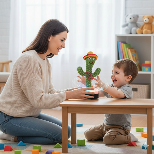 Talking cactus baby toy - talking,