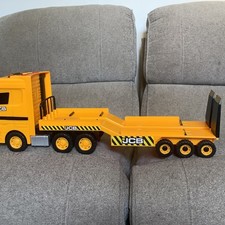 Heavy Loader Transporter Toy JCB Construction & Low Truck Loader Sound Lights