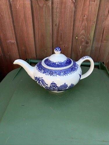 Blue willow teapot wood sons - wood, &