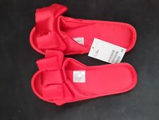 H&M SLIPPERS SLIP ON SATIN LIGHTLY ROUNDED TOES & BOW  UK 5/6 38/39