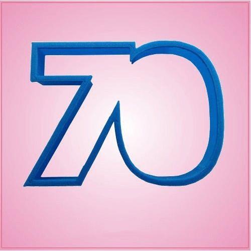 Blue number cookie cutter - blue,