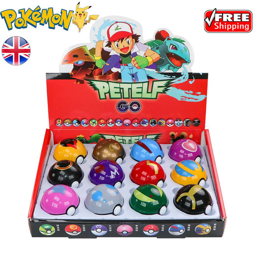 12pcs ball pokeball set - pokeball,
