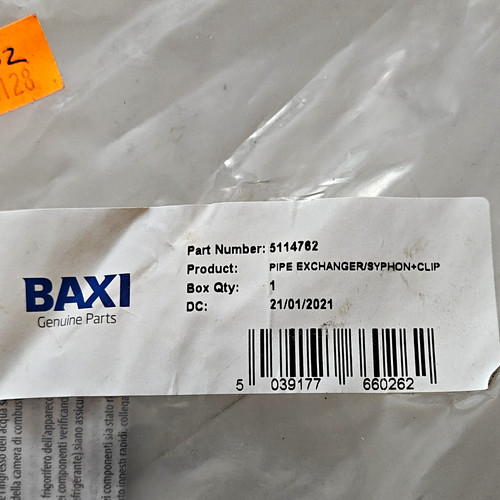 Baxi genuine parts pipe - genuine,