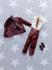 High School Musical 3 Senior Year Prom Troy Doll Outfit Brown Suit Shoes 2008