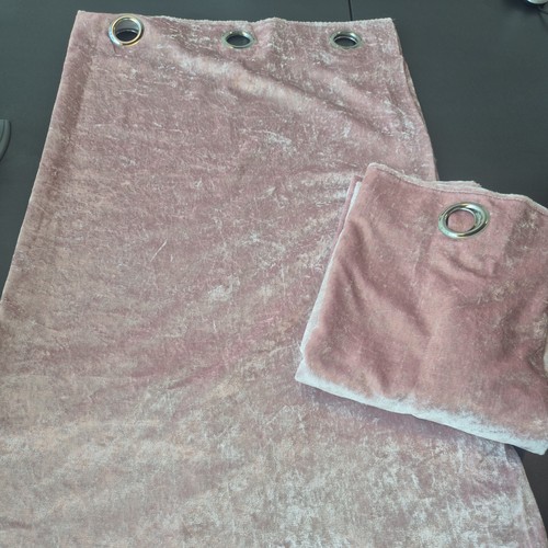 Modern faux velvet eyelet