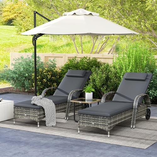 Outdoor rattan reclining - outdoor,