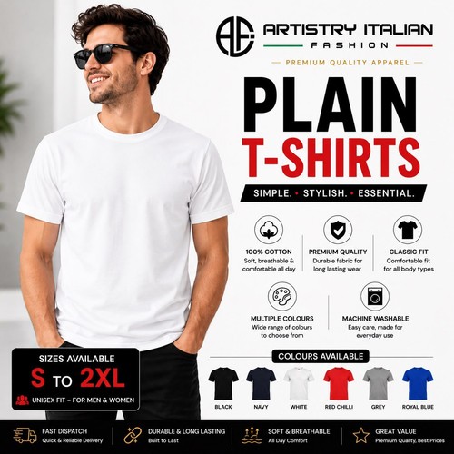 Plain shirt 100 - plain, cotton