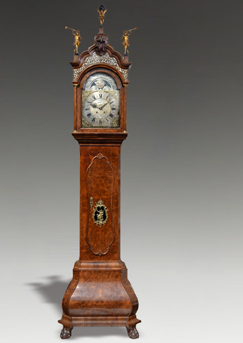 Antique dutch longcase burr - antique, "dutch"