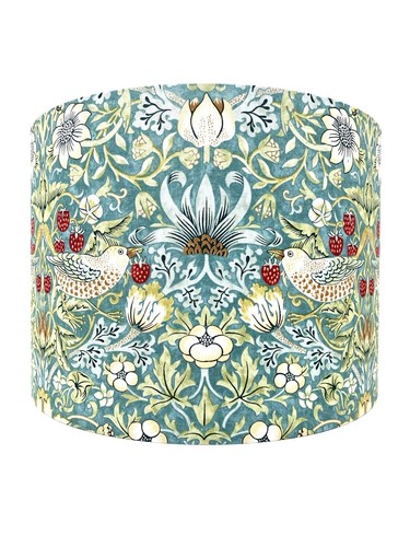 Strawberry thief lampshade - strawberry,