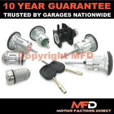 FORD TRANSIT MK6 2000-2006 FULL 7 LOCK SET DOORS FRONT REAR IGNITION + 2 KEYS